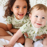 Kinderen Shortie PJ Set Olijven