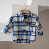 Mini flanelová košile Blue Check