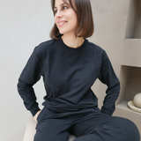Sweat d'allaitement - Bleu fleuri