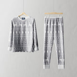 Kinder-PJ-Set Grau Fair Isle