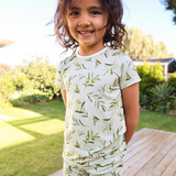 Kinderen Shortie PJ Set Olijven