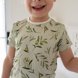 Kinderen Shortie PJ Set Olijven