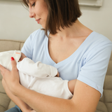 Still-T-Shirt V-Ausschnitt Baby Blau
