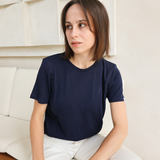Stillen T-Shirt Marineblau