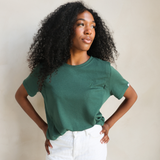 Stillen T-Shirt Waldgrün
