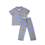 Damen Schlafanzug Set Mediterannean Lemons